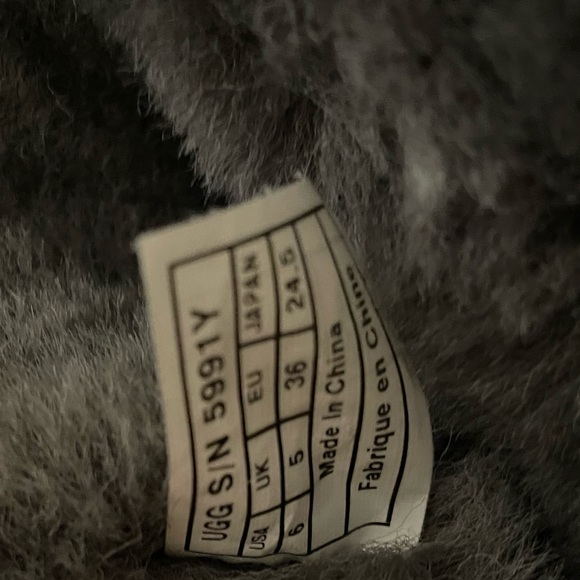 Authentic UGG Bailey Button Boots, Gray Size 6 - Picture 14 of 15